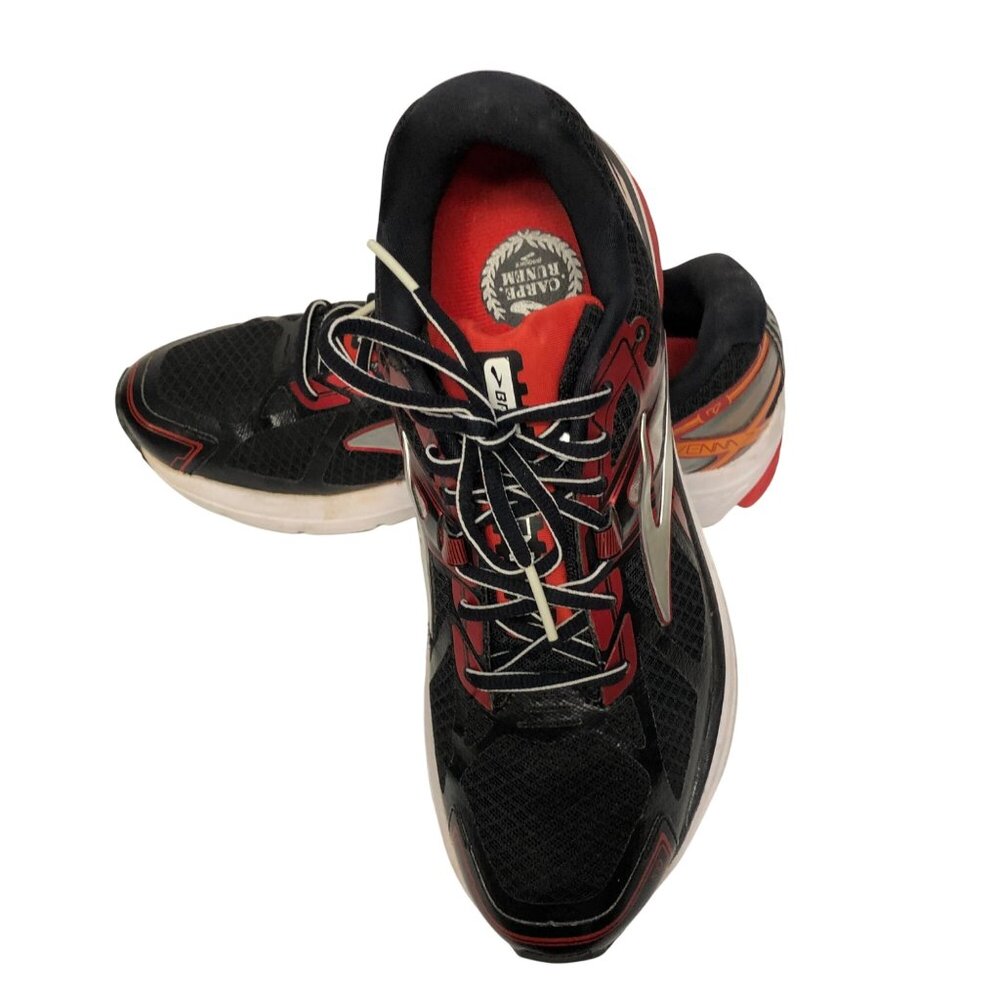 Brooks Ravenna 7 R7 Black Red Orange Men s Running Training Shoes‎ SZ 8